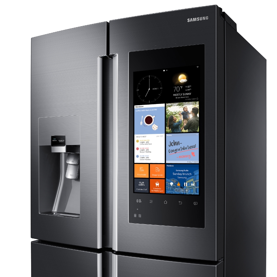 Samsung's Latest Fridge Comes With A 21.5-Inch LCD Touchscreen, Cameras ...